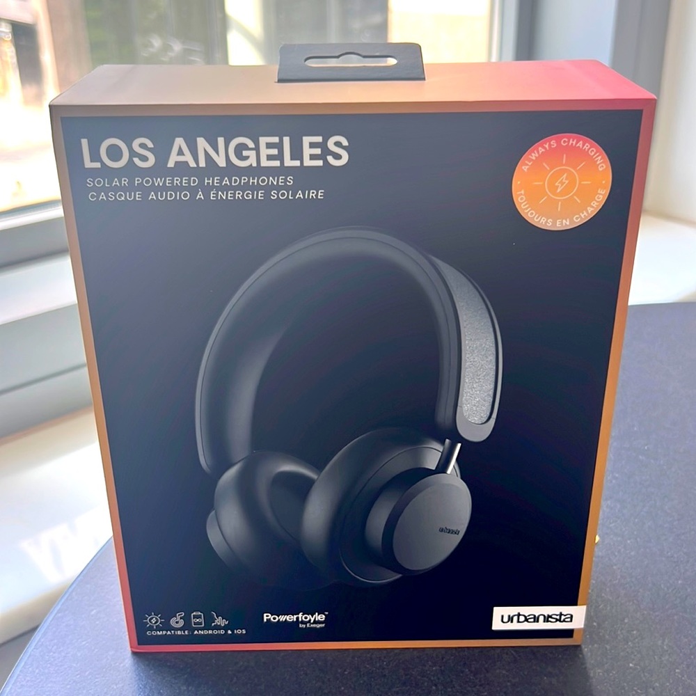 Urbanista self-charging noise cancelling wireless headphones